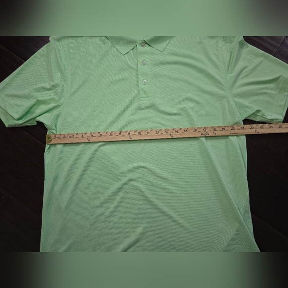 Soft Mint Green Polo Shirt in Lightweight Fabric - Picture 3 of 8